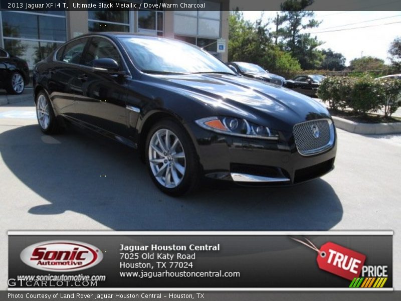 Ultimate Black Metallic / Dove/Warm Charcoal 2013 Jaguar XF I4 T