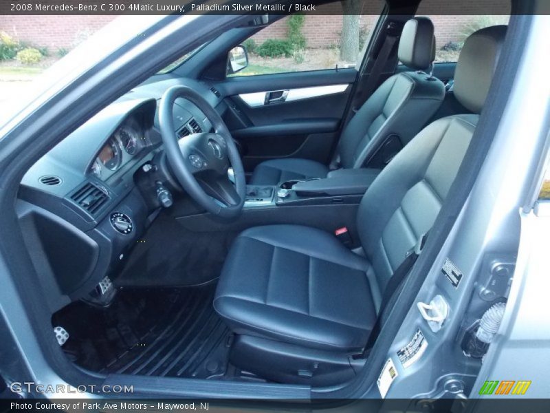 Palladium Silver Metallic / Black 2008 Mercedes-Benz C 300 4Matic Luxury