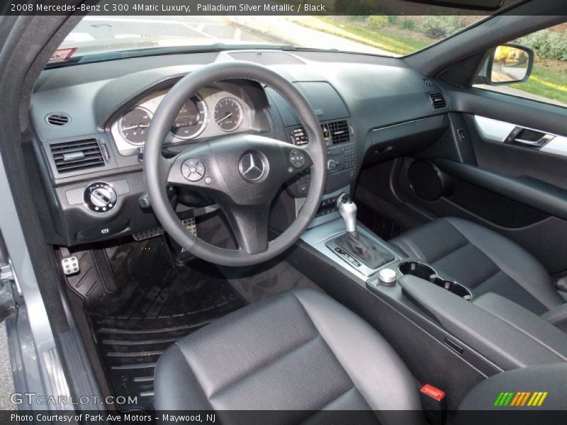 Palladium Silver Metallic / Black 2008 Mercedes-Benz C 300 4Matic Luxury