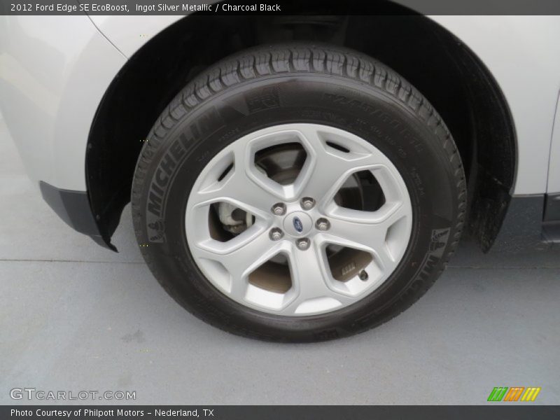 Ingot Silver Metallic / Charcoal Black 2012 Ford Edge SE EcoBoost