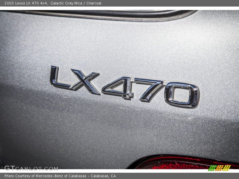 Galactic Gray Mica / Charcoal 2003 Lexus LX 470 4x4