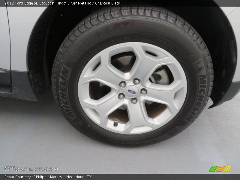 Ingot Silver Metallic / Charcoal Black 2012 Ford Edge SE EcoBoost