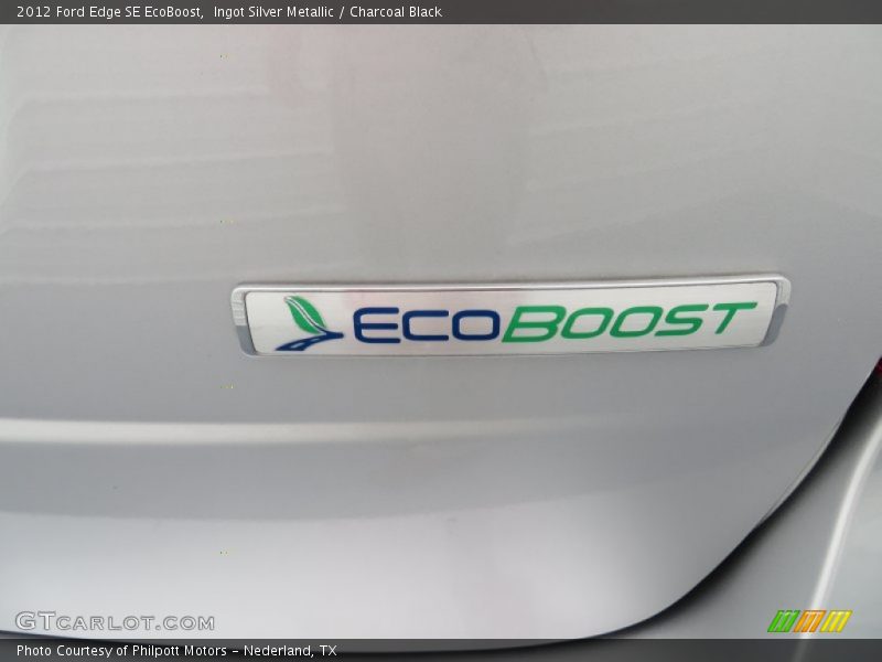 Ingot Silver Metallic / Charcoal Black 2012 Ford Edge SE EcoBoost