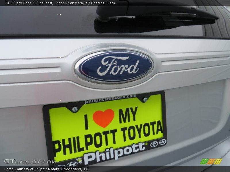 Ingot Silver Metallic / Charcoal Black 2012 Ford Edge SE EcoBoost