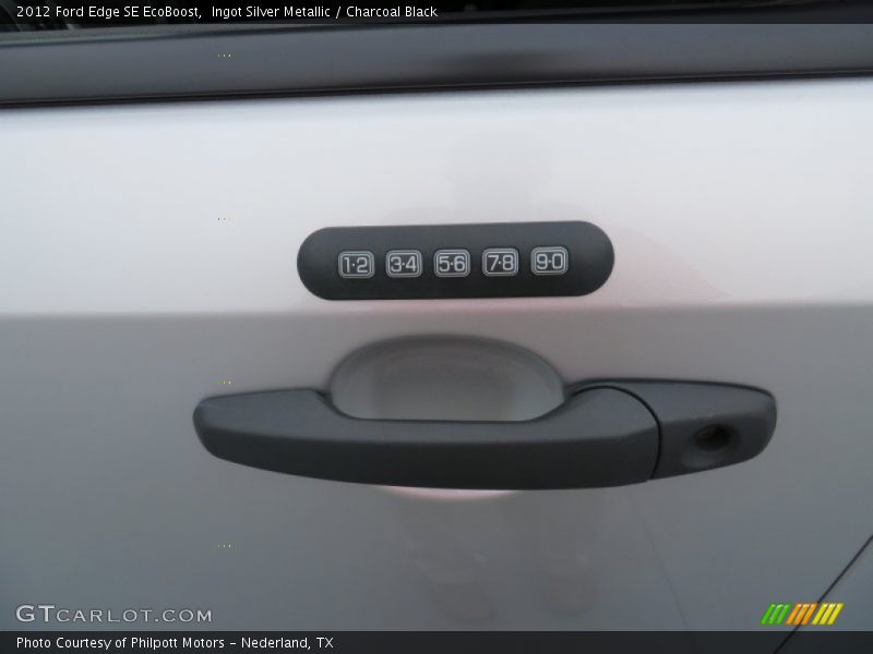 Ingot Silver Metallic / Charcoal Black 2012 Ford Edge SE EcoBoost