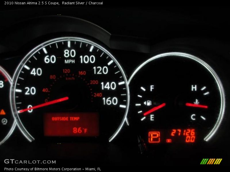 Radiant Silver / Charcoal 2010 Nissan Altima 2.5 S Coupe