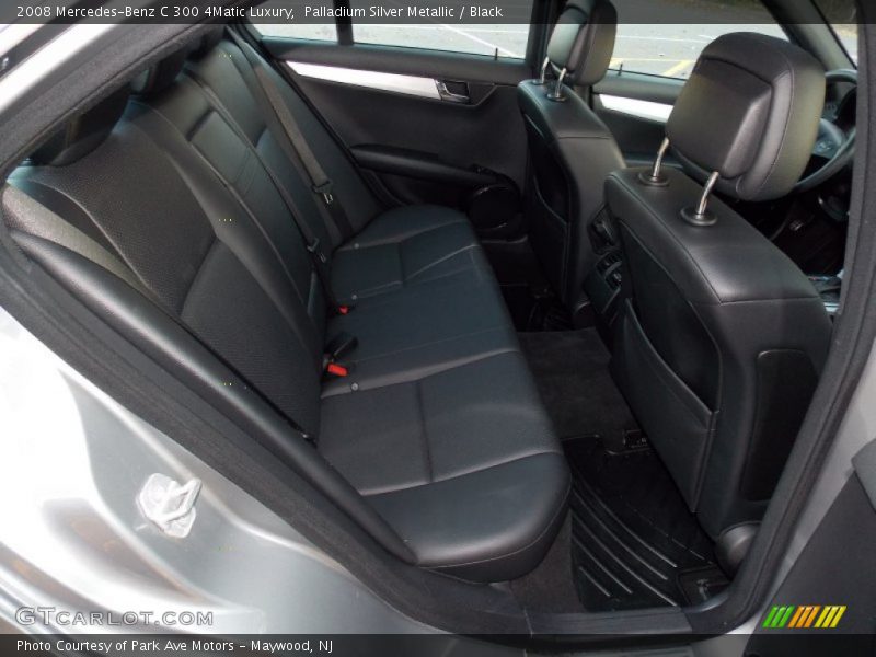 Palladium Silver Metallic / Black 2008 Mercedes-Benz C 300 4Matic Luxury