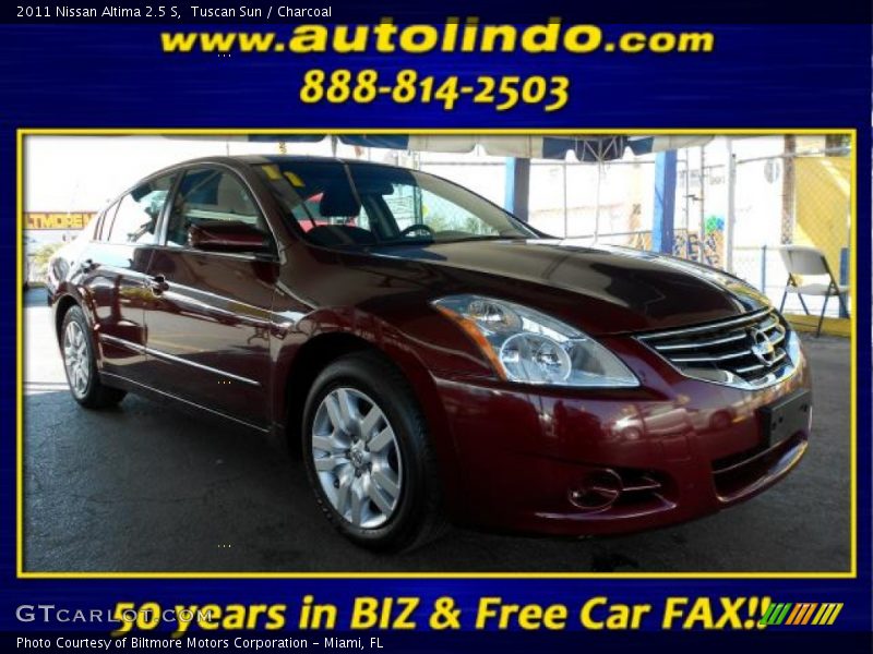 Tuscan Sun / Charcoal 2011 Nissan Altima 2.5 S