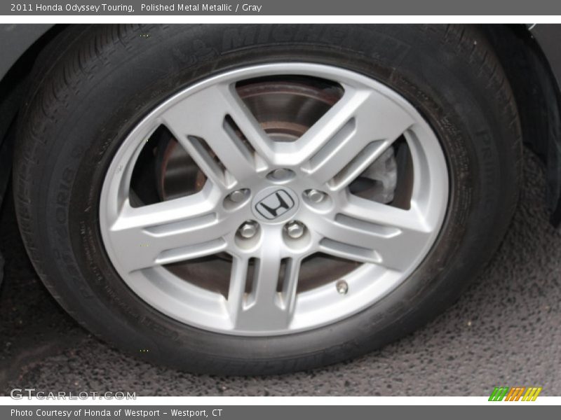 Polished Metal Metallic / Gray 2011 Honda Odyssey Touring