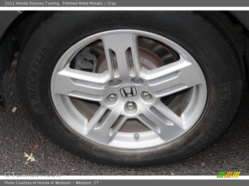 Polished Metal Metallic / Gray 2011 Honda Odyssey Touring