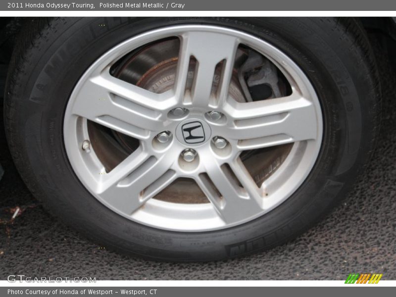 Polished Metal Metallic / Gray 2011 Honda Odyssey Touring