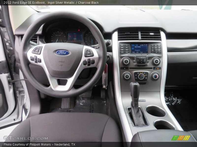 Ingot Silver Metallic / Charcoal Black 2012 Ford Edge SE EcoBoost