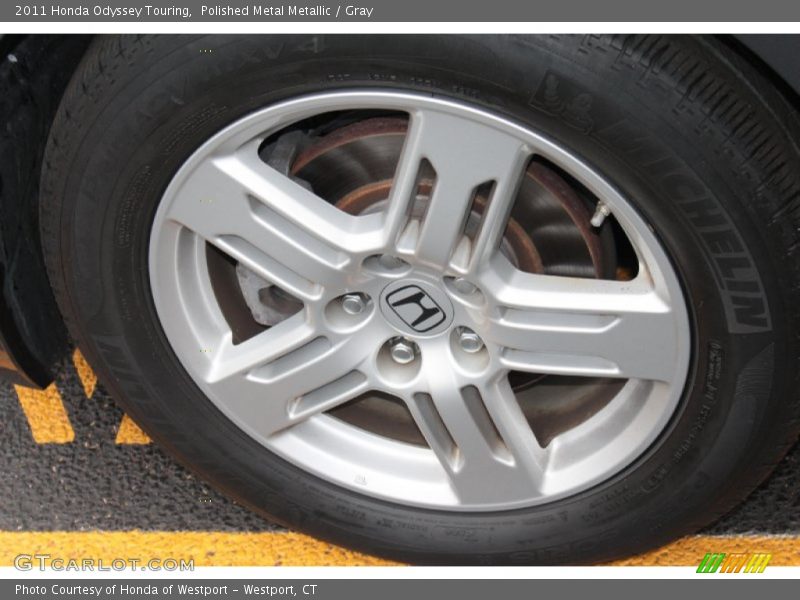 Polished Metal Metallic / Gray 2011 Honda Odyssey Touring