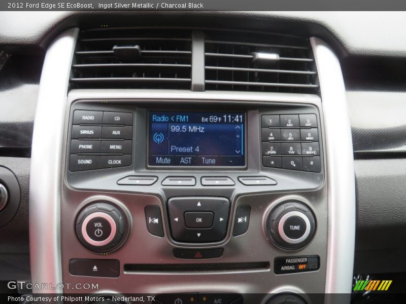 Ingot Silver Metallic / Charcoal Black 2012 Ford Edge SE EcoBoost