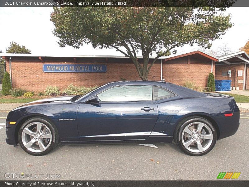 Imperial Blue Metallic / Black 2011 Chevrolet Camaro SS/RS Coupe