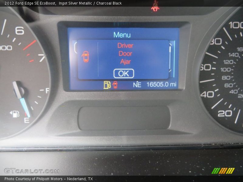 Ingot Silver Metallic / Charcoal Black 2012 Ford Edge SE EcoBoost