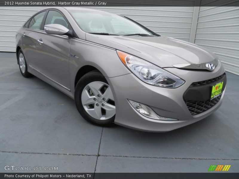 Harbor Gray Metallic / Gray 2012 Hyundai Sonata Hybrid