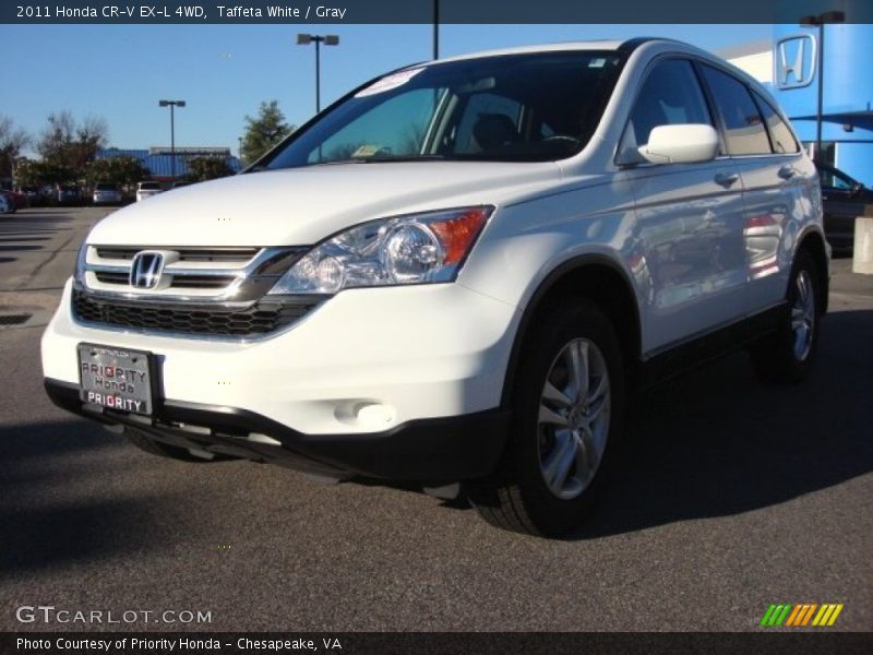 Taffeta White / Gray 2011 Honda CR-V EX-L 4WD