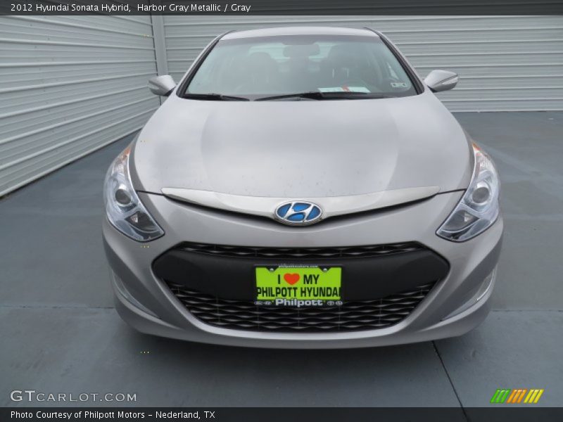 Harbor Gray Metallic / Gray 2012 Hyundai Sonata Hybrid