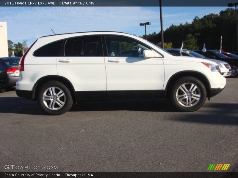 Taffeta White / Gray 2011 Honda CR-V EX-L 4WD