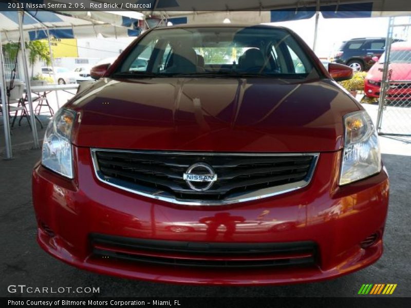 Red Brick / Charcoal 2011 Nissan Sentra 2.0 S
