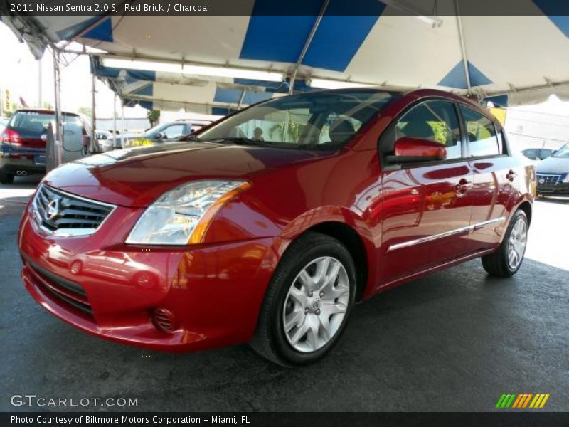 Red Brick / Charcoal 2011 Nissan Sentra 2.0 S