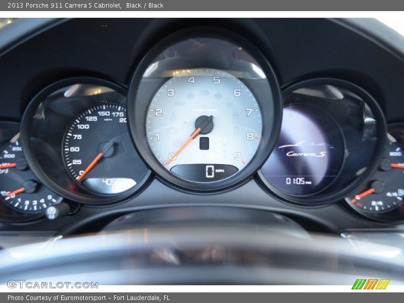 Black / Black 2013 Porsche 911 Carrera S Cabriolet