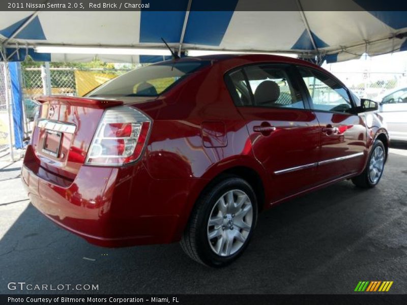 Red Brick / Charcoal 2011 Nissan Sentra 2.0 S