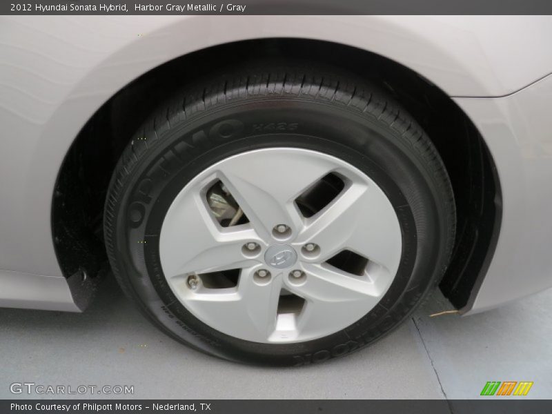 Harbor Gray Metallic / Gray 2012 Hyundai Sonata Hybrid