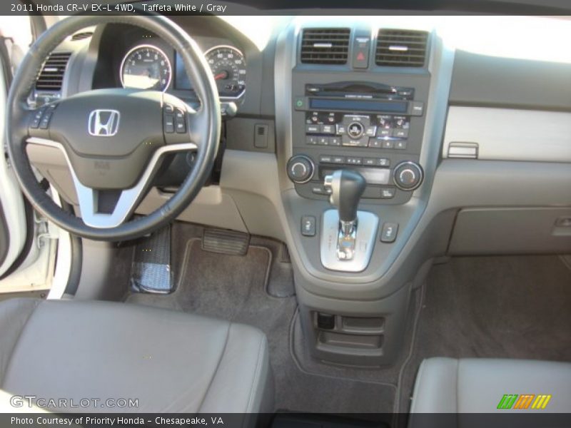 Taffeta White / Gray 2011 Honda CR-V EX-L 4WD