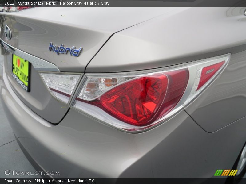 Harbor Gray Metallic / Gray 2012 Hyundai Sonata Hybrid