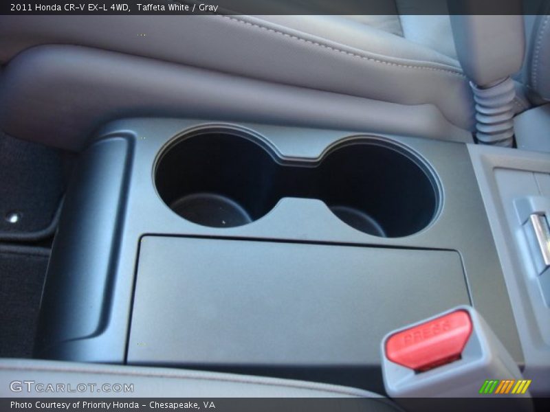 Taffeta White / Gray 2011 Honda CR-V EX-L 4WD