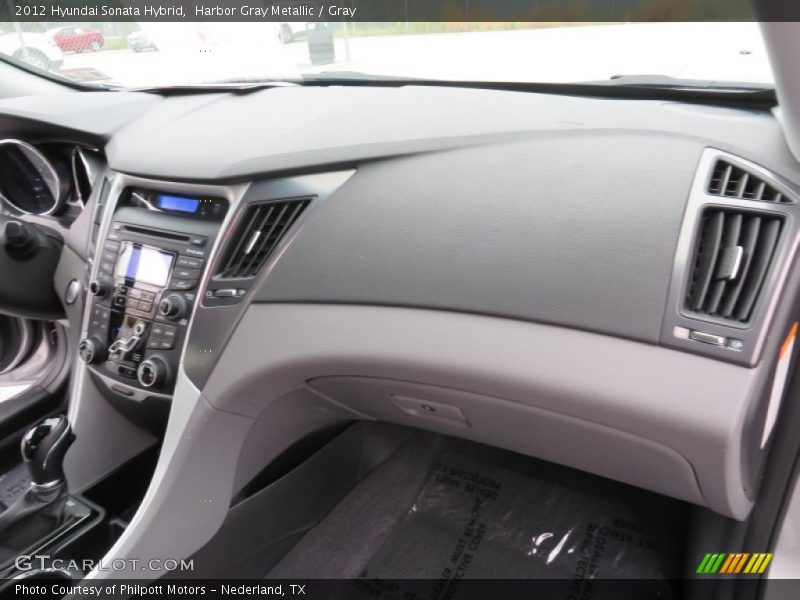 Harbor Gray Metallic / Gray 2012 Hyundai Sonata Hybrid