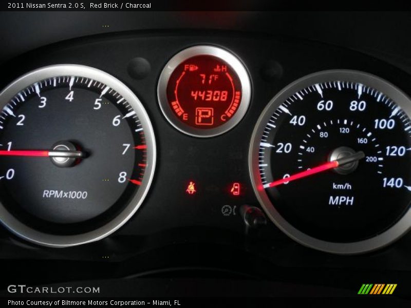 Red Brick / Charcoal 2011 Nissan Sentra 2.0 S
