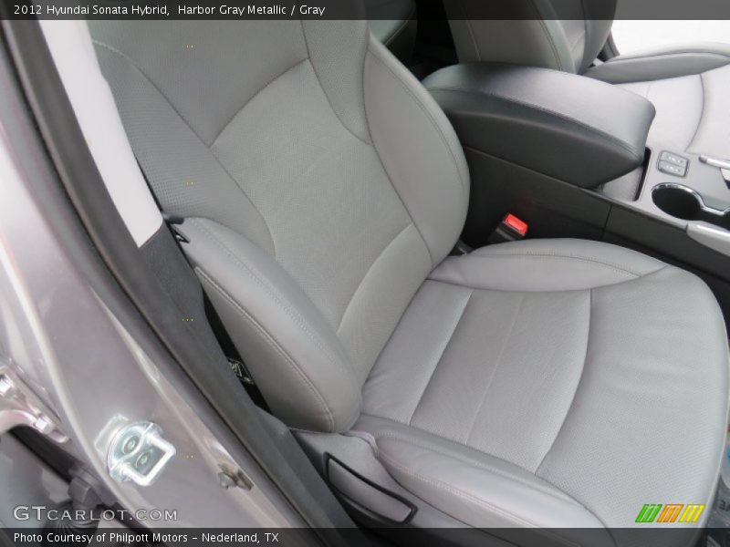 Harbor Gray Metallic / Gray 2012 Hyundai Sonata Hybrid