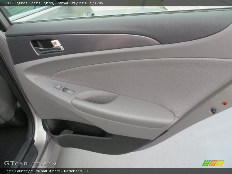 Harbor Gray Metallic / Gray 2012 Hyundai Sonata Hybrid