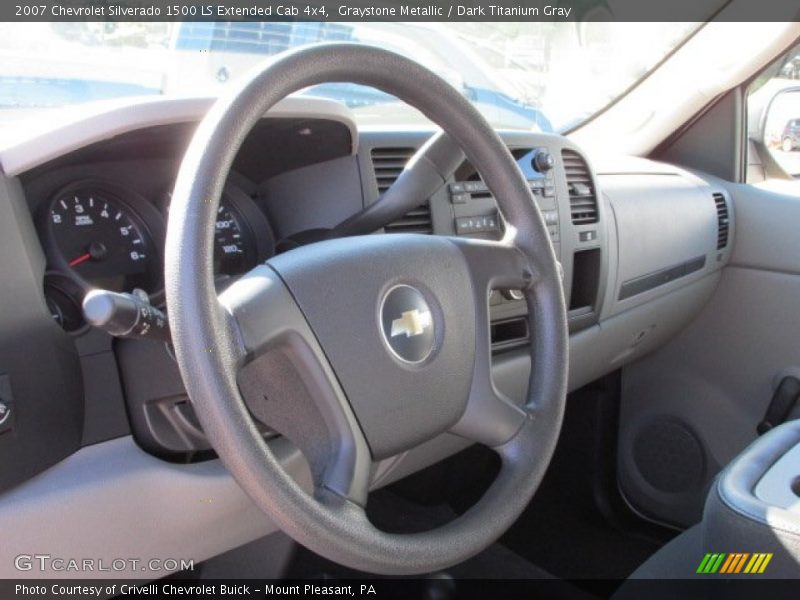 Graystone Metallic / Dark Titanium Gray 2007 Chevrolet Silverado 1500 LS Extended Cab 4x4