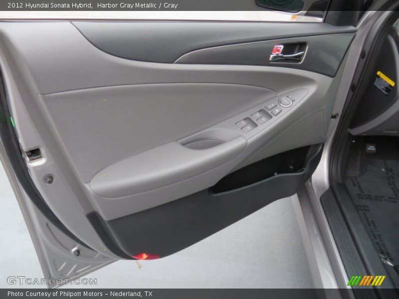 Harbor Gray Metallic / Gray 2012 Hyundai Sonata Hybrid