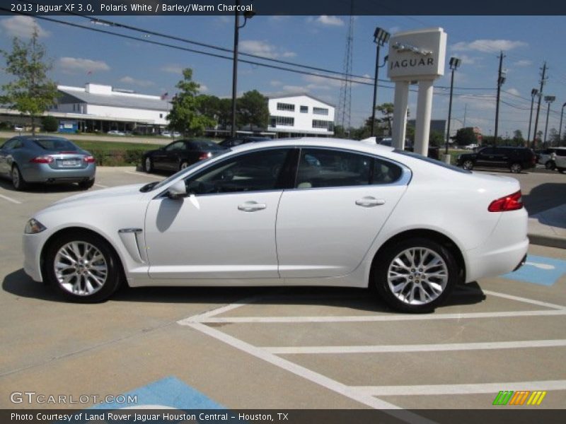 Polaris White / Barley/Warm Charcoal 2013 Jaguar XF 3.0
