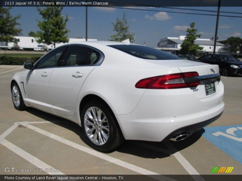 Polaris White / Barley/Warm Charcoal 2013 Jaguar XF 3.0