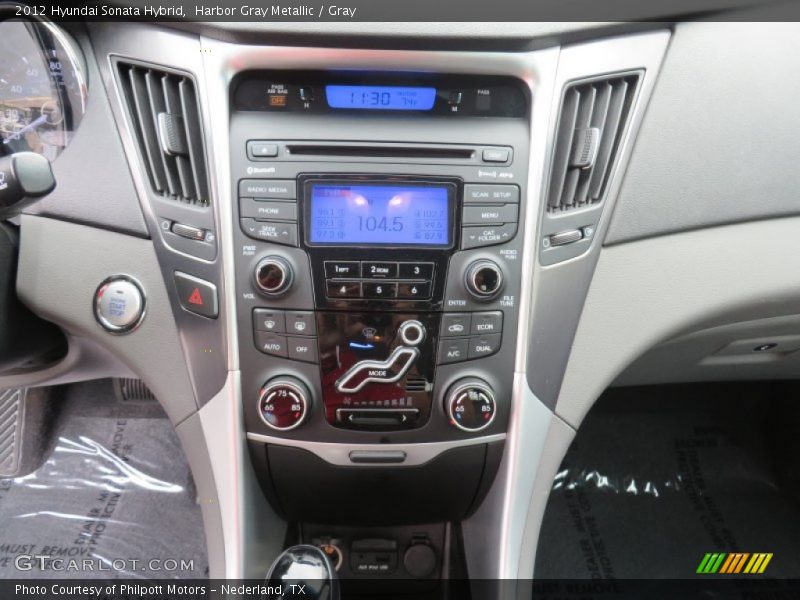 Harbor Gray Metallic / Gray 2012 Hyundai Sonata Hybrid