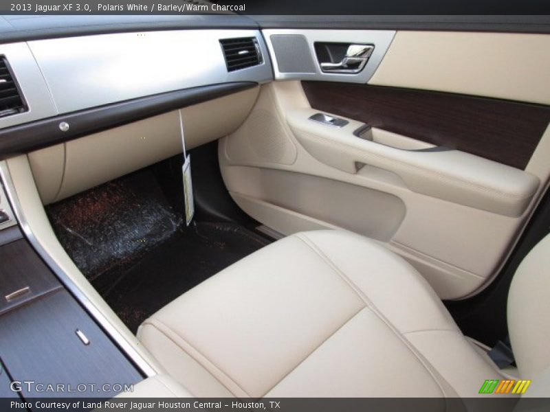 Polaris White / Barley/Warm Charcoal 2013 Jaguar XF 3.0