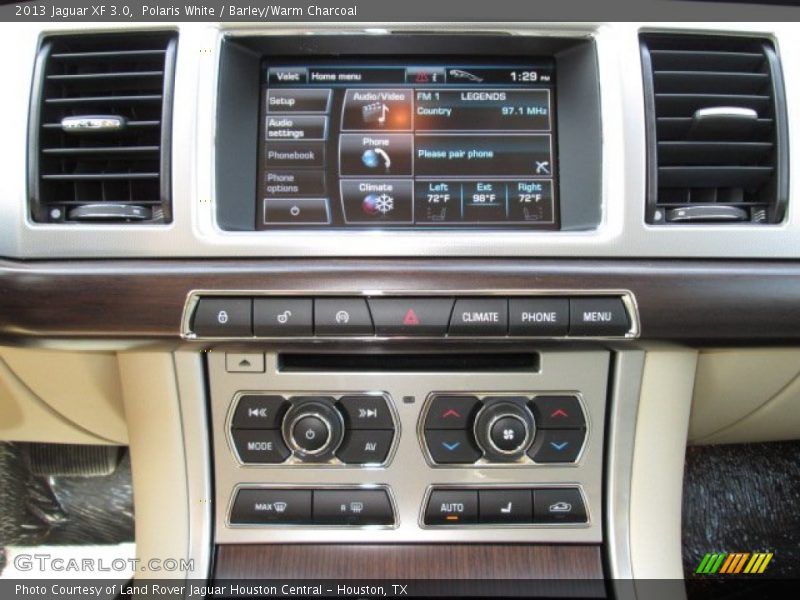 Polaris White / Barley/Warm Charcoal 2013 Jaguar XF 3.0