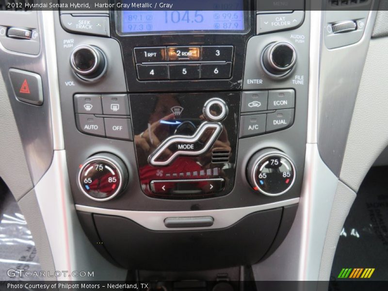 Harbor Gray Metallic / Gray 2012 Hyundai Sonata Hybrid