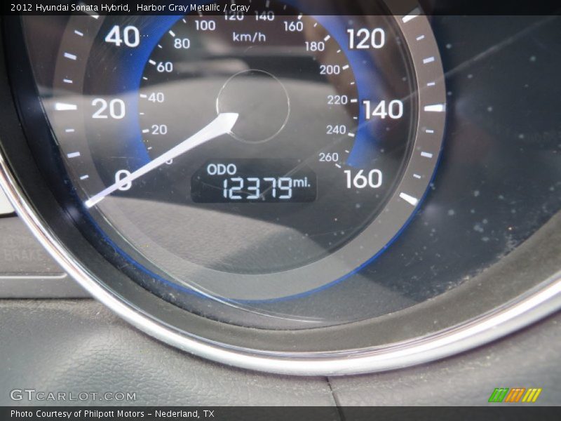 Harbor Gray Metallic / Gray 2012 Hyundai Sonata Hybrid