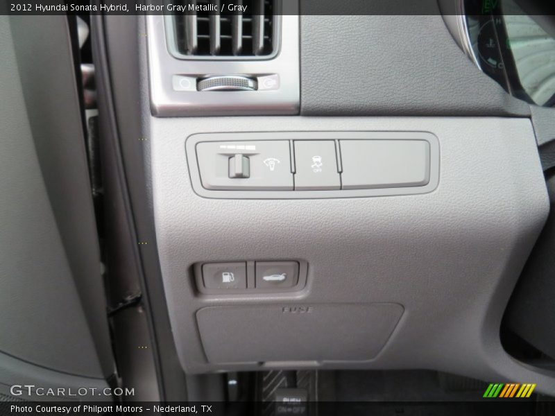 Harbor Gray Metallic / Gray 2012 Hyundai Sonata Hybrid