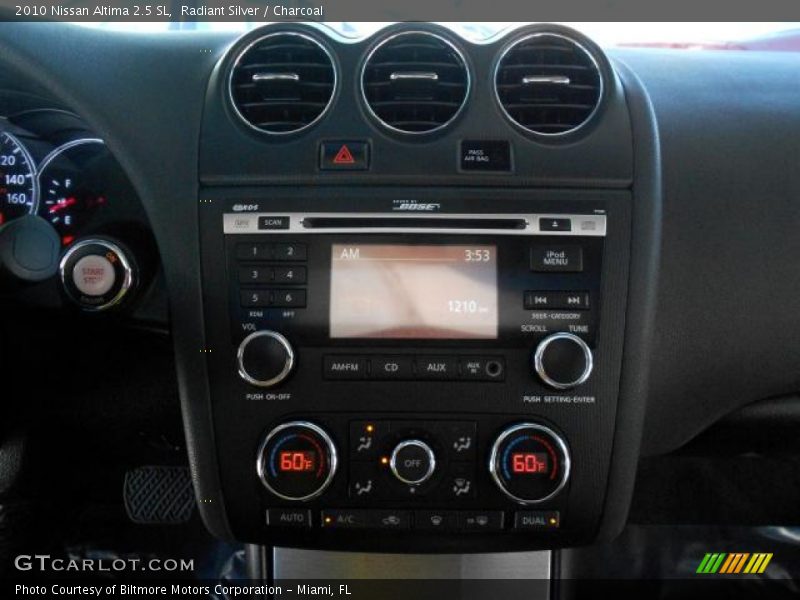 Radiant Silver / Charcoal 2010 Nissan Altima 2.5 SL