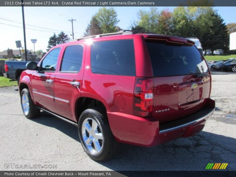 Crystal Red Tintcoat / Light Cashmere/Dark Cashmere 2013 Chevrolet Tahoe LTZ 4x4