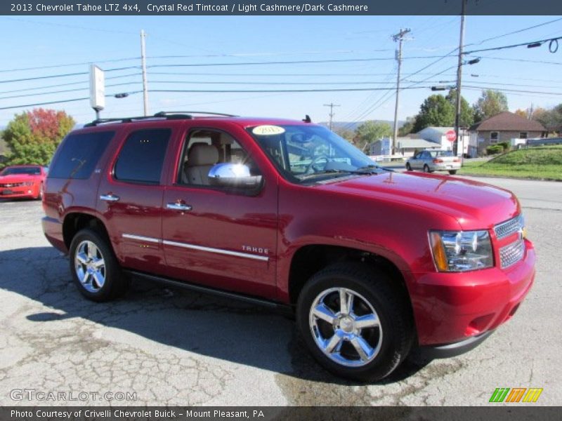 Crystal Red Tintcoat / Light Cashmere/Dark Cashmere 2013 Chevrolet Tahoe LTZ 4x4