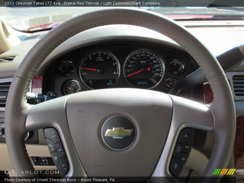 Crystal Red Tintcoat / Light Cashmere/Dark Cashmere 2013 Chevrolet Tahoe LTZ 4x4